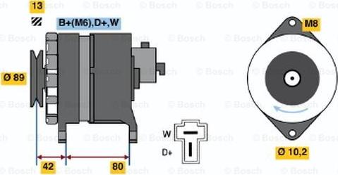 BOSCH 9 120 144 622 - Alternator furqanavto.az