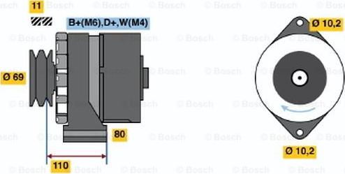 BOSCH 9 120 144 117 - Alternator furqanavto.az