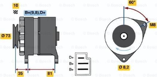 BOSCH 9 120 144 290 - Alternator furqanavto.az