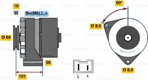 BOSCH 9 120 144 258 - Alternator furqanavto.az