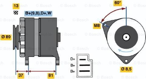 BOSCH 9 120 144 282 - Alternator furqanavto.az