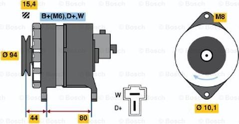 BOSCH 9 120 334 640 - Alternator furqanavto.az