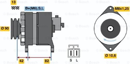 BOSCH 9 120 335 001 - Alternator furqanavto.az