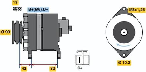 BOSCH 9 120 335 002 - Alternator furqanavto.az