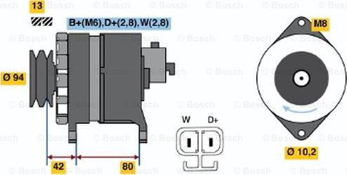 BOSCH 6 033 GB4 008 - Alternator furqanavto.az