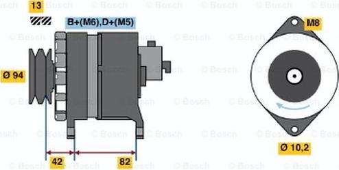 BOSCH 6 033 GB5 007 - Alternator furqanavto.az