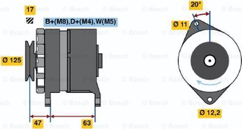 BOSCH 6 033 GB3 009 - Alternator furqanavto.az