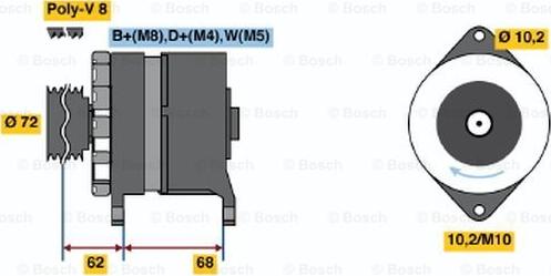 BOSCH 6 033 GB3 033 - Alternator furqanavto.az