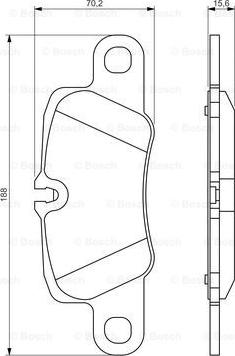 BOSCH 0 986 494 431 - Əyləc altlığı dəsti, əyləc diski furqanavto.az