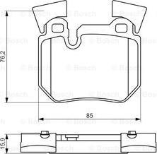 BOSCH 0 986 494 421 - Əyləc altlığı dəsti, əyləc diski furqanavto.az