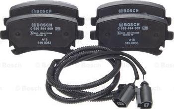 BOSCH 0 986 494 669 - Əyləc altlığı dəsti, əyləc diski furqanavto.az