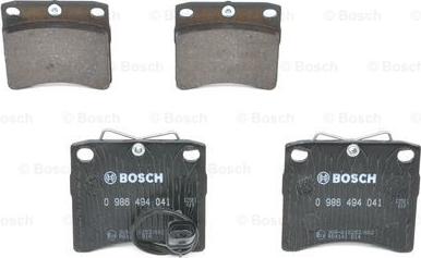 BOSCH 0 986 494 041 - Əyləc altlığı dəsti, əyləc diski furqanavto.az