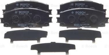 BOSCH 0 986 494 198 - Əyləc altlığı dəsti, əyləc diski furqanavto.az