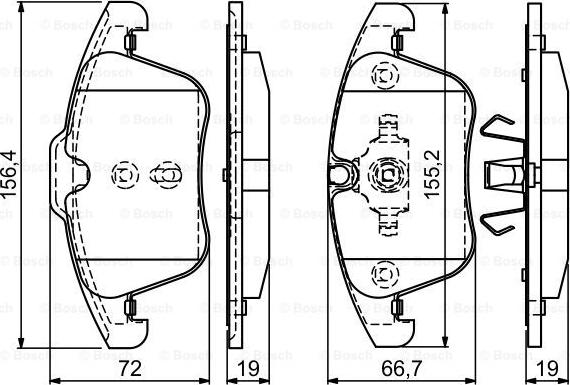 BOSCH 0 986 494 169 - Əyləc altlığı dəsti, əyləc diski furqanavto.az