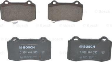 BOSCH 0 986 494 393 - Əyləc altlığı dəsti, əyləc diski furqanavto.az