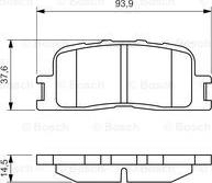 BOSCH 0 986 494 359 - Əyləc altlığı dəsti, əyləc diski furqanavto.az