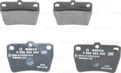 BOSCH 0 986 494 350 - Əyləc altlığı dəsti, əyləc diski furqanavto.az