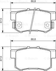 BOSCH 0 986 494 358 - Əyləc altlığı dəsti, əyləc diski furqanavto.az