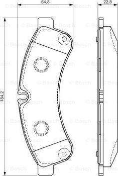 BOSCH 0 986 494 335 - Əyləc altlığı dəsti, əyləc diski furqanavto.az