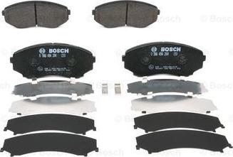 BOSCH 0 986 494 204 - Əyləc altlığı dəsti, əyləc diski furqanavto.az