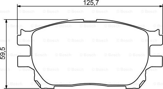 BOSCH 0 986 494 212 - Əyləc altlığı dəsti, əyləc diski furqanavto.az