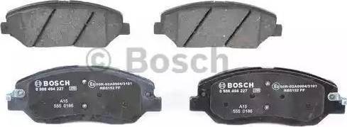 BOSCH 0 986 AB1 280 - Əyləc altlığı dəsti, əyləc diski furqanavto.az