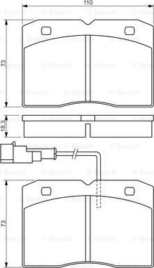 BOSCH 0 986 494 276 - Əyləc altlığı dəsti, əyləc diski furqanavto.az