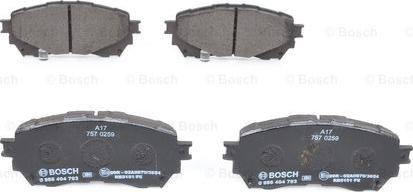 BOSCH 0 986 494 793 - Əyləc altlığı dəsti, əyləc diski furqanavto.az