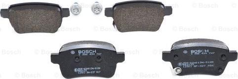 BOSCH 0 986 494 747 - Əyləc altlığı dəsti, əyləc diski furqanavto.az