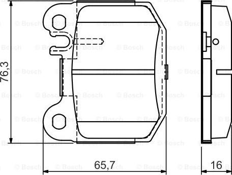 BOSCH 0986495440 - Əyləc altlığı dəsti, əyləc diski furqanavto.az