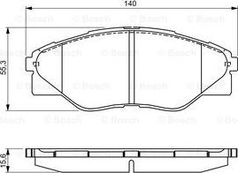 DJ Parts BP2136 - Əyləc altlığı dəsti, əyləc diski furqanavto.az