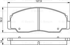 BOSCH 0 986 495 339 - Əyləc altlığı dəsti, əyləc diski furqanavto.az