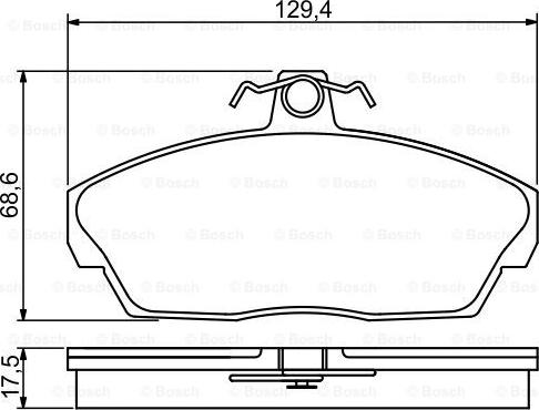 Unipart GBP1136AF - Əyləc altlığı dəsti, əyləc diski furqanavto.az