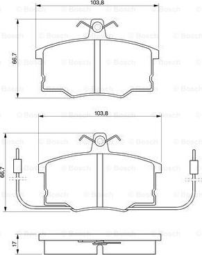 BOSCH 0 986 490 930 - Əyləc altlığı dəsti, əyləc diski furqanavto.az