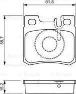 BOSCH 0 986 490 260 - Əyləc altlığı dəsti, əyləc diski www.furqanavto.az