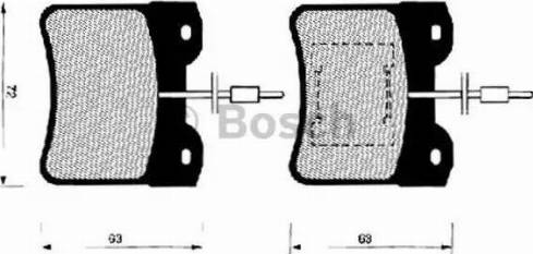 BOSCH 0 986 490 760 - Əyləc altlığı dəsti, əyləc diski furqanavto.az