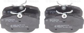 BOSCH 0 986 491 730 - Əyləc altlığı dəsti, əyləc diski furqanavto.az