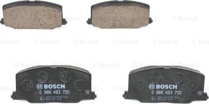 BOSCH 0 986 493 720 - Əyləc altlığı dəsti, əyləc diski furqanavto.az