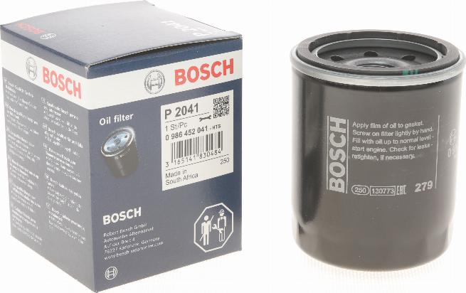 BOSCH 0 986 452 041 - Yağ filtri furqanavto.az