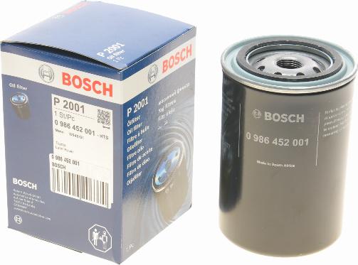 BOSCH 0 986 452 001 - Yağ filtri furqanavto.az