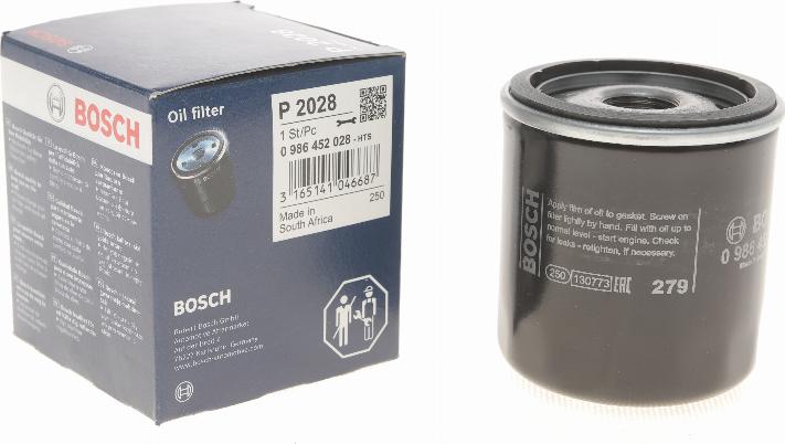 BOSCH 0 986 452 028 - Yağ filtri furqanavto.az