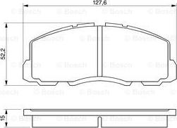 BOSCH 0 986 469 550 - Əyləc altlığı dəsti, əyləc diski furqanavto.az