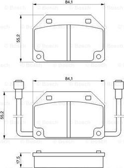 BOSCH 0 986 465 733 - Əyləc altlığı dəsti, əyləc diski furqanavto.az