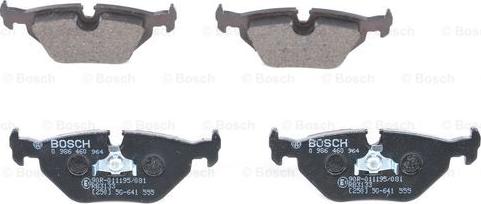 BOSCH 0986460964 - Əyləc altlığı dəsti, əyləc diski www.furqanavto.az