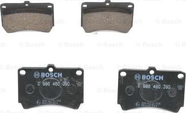 BOSCH 0 986 460 390 - Əyləc altlığı dəsti, əyləc diski furqanavto.az