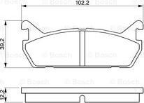 BOSCH 0 986 461 146 - Əyləc altlığı dəsti, əyləc diski www.furqanavto.az