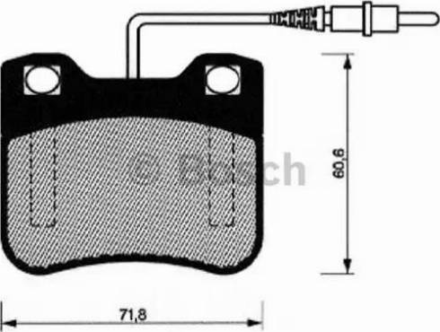 BOSCH 0 986 461 109 - Əyləc altlığı dəsti, əyləc diski furqanavto.az