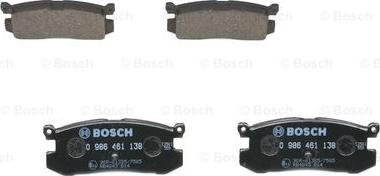 BOSCH 0 986 461 138 - Əyləc altlığı dəsti, əyləc diski furqanavto.az