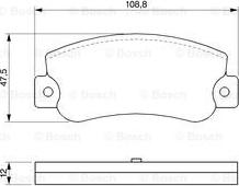 BOSCH 0 986 468 411 - Əyləc altlığı dəsti, əyləc diski furqanavto.az