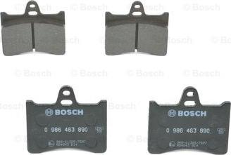 BOSCH 0 986 463 890 - Əyləc altlığı dəsti, əyləc diski furqanavto.az